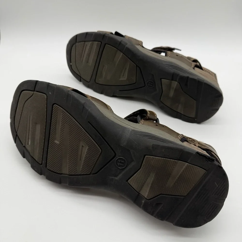 Earth Spirit Men's Robert 2 Sandals Gelron Cushion Sport Hiking Brown Size 11